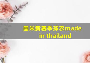 国米新赛季球衣made in thailand